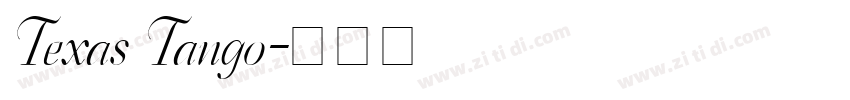 Texas Tango字体转换